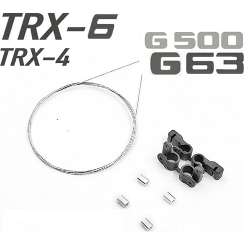 1 pair Steel Cable Front Crossing Cable Rainforest Line for 1/10 TRAXXAS TRX4 G500 TRX6 G63 RC Car Parts Accessories