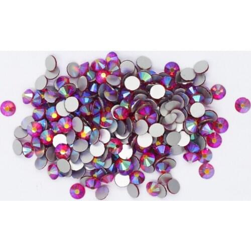 Light Siam AB SS3~SS30 Non Hotfix Rhinestone стразы Flatback Glass Stone Nail Rhinestones Diamond For DIY Nail Decorations