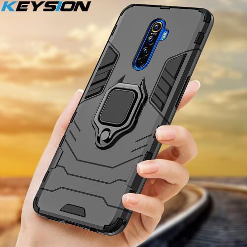 KEYSION Shockproof Phone Case for Realme X2 Pro XT 6 Pro 5 3 Q C2 X50 Back Cover for OPPO A5 A9 2020 Reno 2Z F15 A91 A31 Find X2