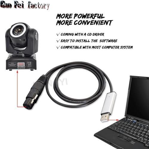 Usb To Dmx Interface Adapter Cable For Stage Light Pc Dmx512 Controller Dimmer Dmx Usb Signal Conversion