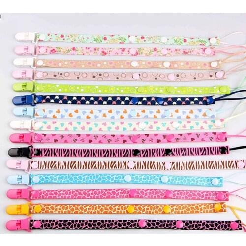 Baby Pacifier Clip Chain Ribbon Holder For Nipples Infant Para Soother Pacifier Clips Leash Strap Holder
