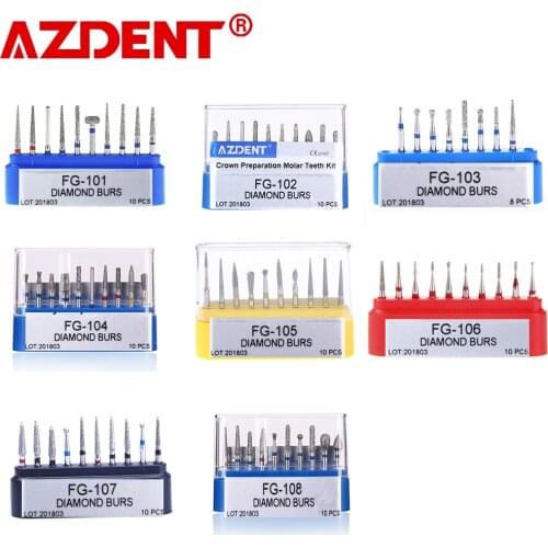 1 pack Dental Diamond Burs Drill for High Speed Handpiece Dentist Burs FG series Dia.1.6mm
