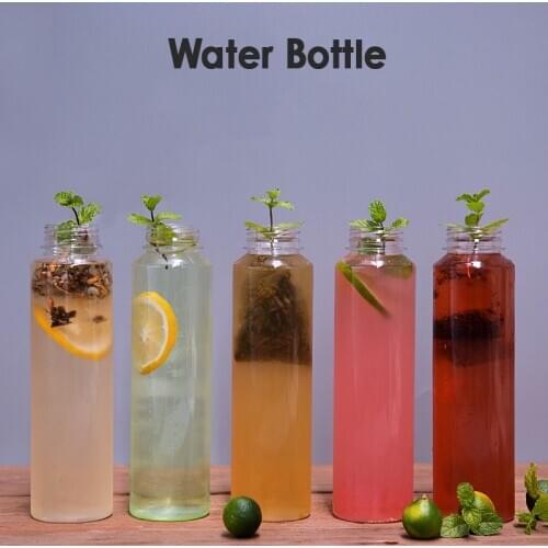 10pcs Net red disposable PET cold drinks bottles ice bubble tea cup packaging juice milk tea ice coffee water plastic bottle