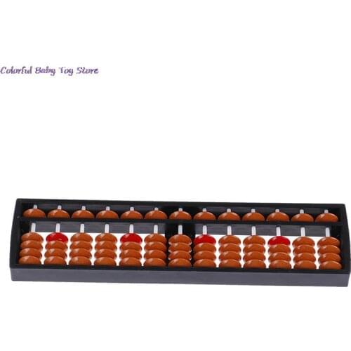 17 Digits Abacus Soroban Beads Column Kid School Learning Aids Tool Math Business Chinese Traditional Abacus Educational Toys