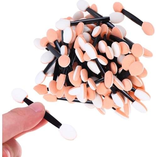 20PCS/100PCS Disposable Eyeshadow Brush Dual Sided Makeup Brushes Double-Headed Eyeshadow Brush For Women Cosmetic