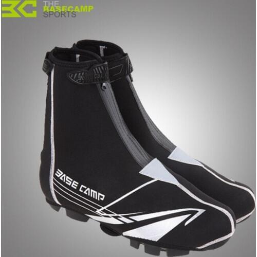 2018 High Quality Basecamp Thermal MTB Bicycle Bike Overshoes Winter Dustproof Warm Cycling Overshoes Cycling Shoes Cover Black