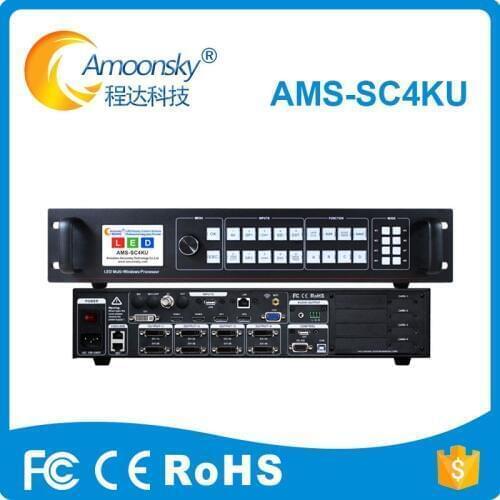 4k*2k led USB 4 windows Video splicer SC4KU with customized input EDID support 8 sending cards for hd full color led screen