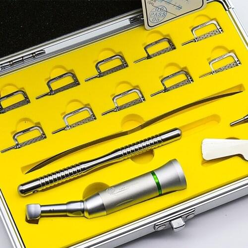 Dental Tools Low-speed Bending Machine Adjacent Surface Deglazing Set For Slicer + hand Sand Saw Blade Universal Deglazing Set