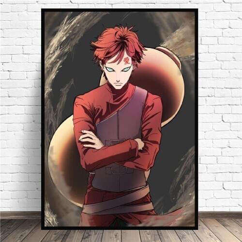 Gaara Anime Art Canvas Poster Prints Home Wall Decor Painting