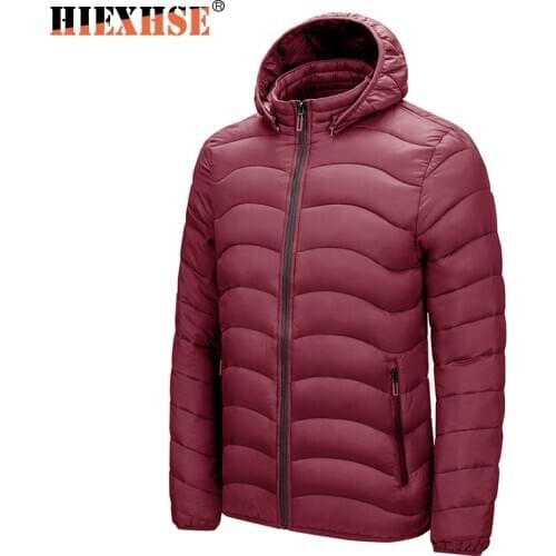 HIEXHSE Men's Parkas With A Hood