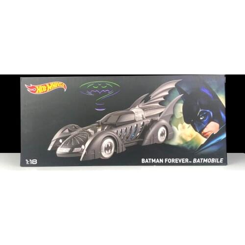 Hotwheels 1/18 Dark Knight Suit Camouflage Chariot Bat Movies Collector Edition Metal Diecast Car Model Real Riders Kids Toys