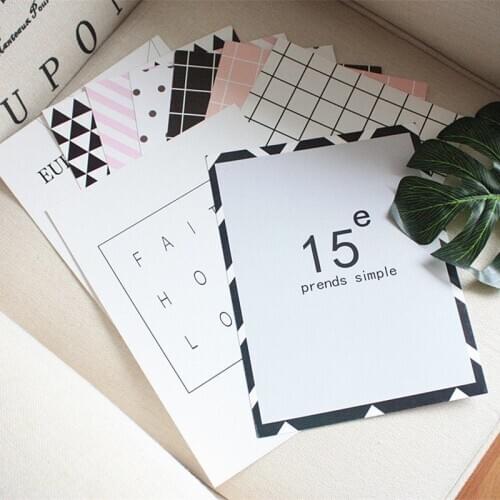 INS Lattice Card Slime Mat Card A4 Large Card Simple English Geometric Photo Background Cardboard Pad