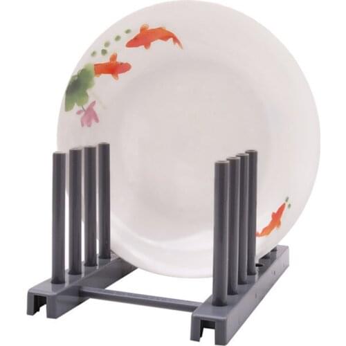 Kitchen Organizer Pot Lid Rack Plastic Spoon Holder Pot Lid Shelf Cooking Dish Rack Pan Cover Stand Kitchen Accessories