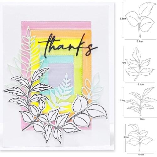 Metal cutting dies leaves cut die mold decoration Scrapbook paper craft knife mould blade punch stencils dies