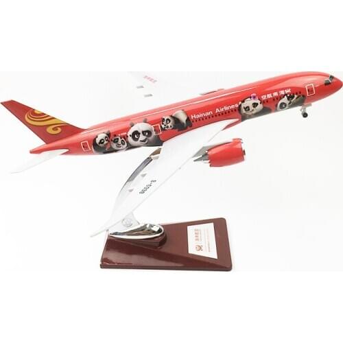 1/200 scale 30CM dreamliner 787 B787 model HaiNan Panda airlines with base aircraft plane model toy display collection