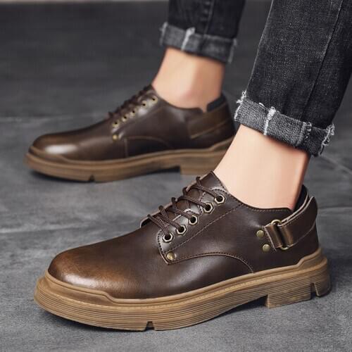 Man Shoes Genuine Leather 2020 Autumn Mens Formal Shoe Black Derby Footwear Dress Wedding Oxfords Leather Business Formal Shoes