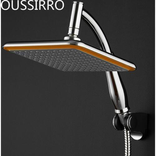 Hot&Cold Square Water Saving Shower Head Ultra Ultrathin Stainless Steel Rain Faucet Shower Bathroom Accesorios De Banheiro