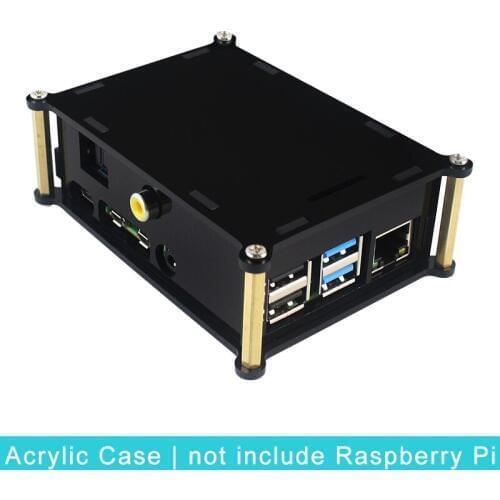 Latest Acrylic Case for Raspberry Pi Model B PiFi Digi V1.0 Sound Card Digi Pi Audio Board Box Shell for Raspberry Pi 4 B