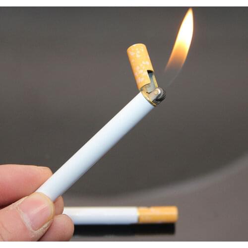 Creative Torch Lighter Mens Small Accessories Cigarette Accessories Lighter Cigarette Shape Butane