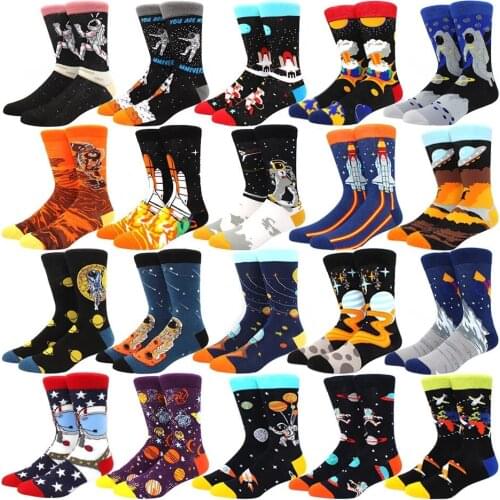 DropShip Autumn Winter Men Women Socks Funny letter Stitch Cotton Socks Character Creative Sport Unisex Crew Socks accept custom