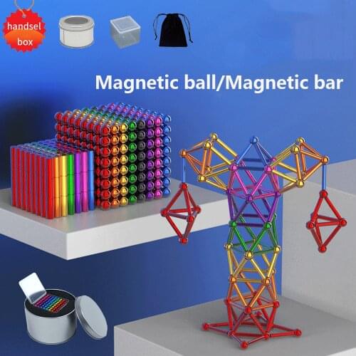 3/5mm/magnetic ball Metal Neodymium Magic Magnet Magnetic Balls Blocks Cube Construction Building Toys Colorfull Arts Crafts Toy