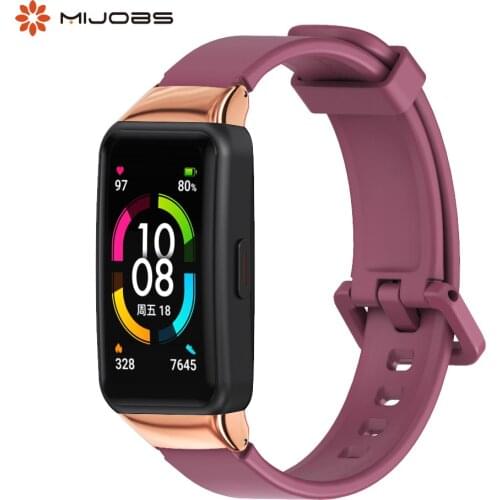 Silicone Strap for Honor Band 6 Correa Huawei Band 6 Strap Smart Wristband Bracelet Replacement Watch Strap For Honor Band6