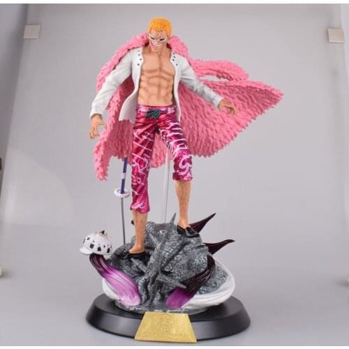 One Piece GK Statue Xiaotang Strong Man Donquixote Doflamingo Overlord Seven WuHai PVC Action Figure Collection Model Toys C5