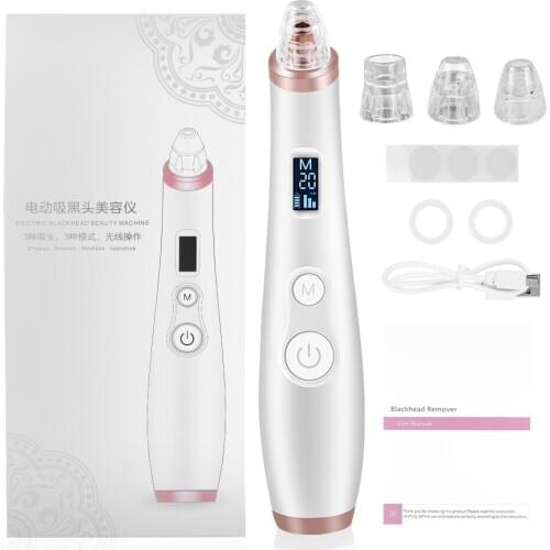 Blackhead Remover Vacuum Face Skin Care Tools Deep Facial Cleansing T Zone Pore Acne Black Spots Pimple Removal Skin Care