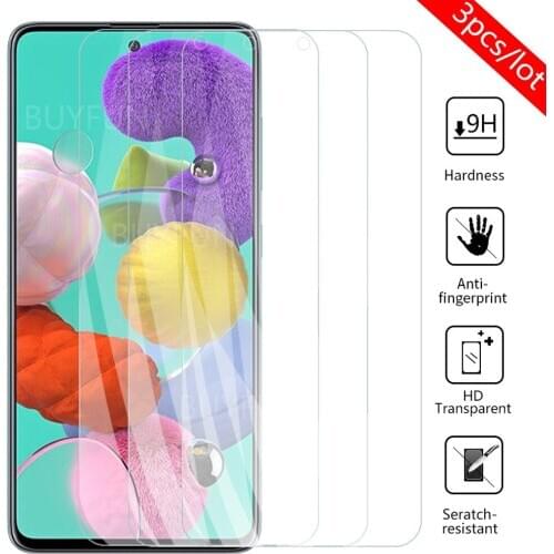 Samusng A51 Glass 3pcs protective glass For Samsung Galaxy A51 a51 A 51 samung A51 SM-A515F/DSN screen protector tempered glass