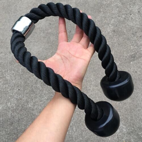 Tricep Training Rope Home Gym Push Pull Cord Bodybuilding Fitness Equipment