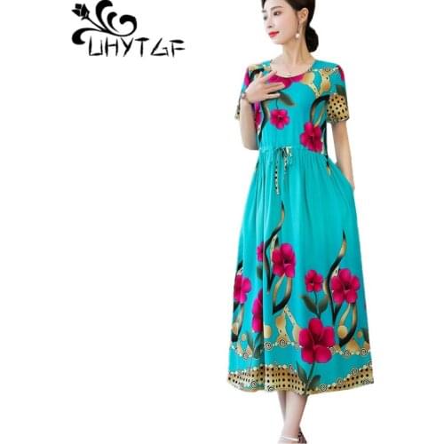 UHYTGF Summer Silk Dresses