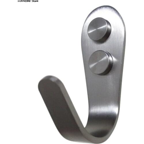 1pcs Stainless Steel Door Hook Kitchen Cabinet Clothes Wall Hangers Organizer Holds House Storage Tools Hot Sale