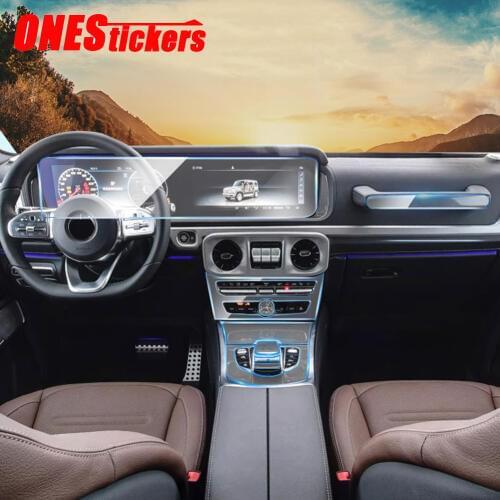 For Mercedes Benz G Class G463 G350 G500 G550 AMG G63 2013-2019 Car Center Console Mouse Film Central Navigation Protector Film