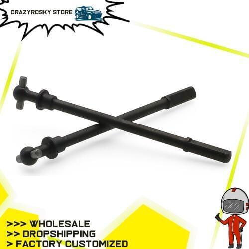 2Pcs #45 Steel Material Front Drive Shaft Front Axle Shaft For Rc Hobby Model Car 1:10 Hpi Venture Fj Cruiser Crawler