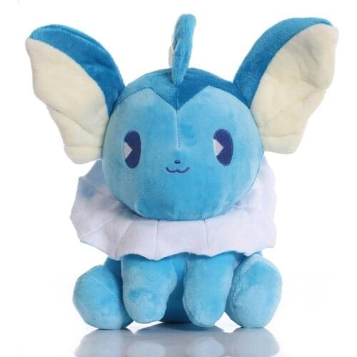 22cm TAKARA TOMY Vaporeon Plush Toys Doll Pokemon Soft Stuffed Animals Dolls for Kids Children Birthday Gifts