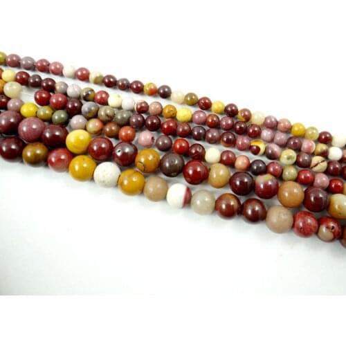 4.6.8MM Wholesale Natural stone Jewelry Making loose GEM beads strand 15" L39