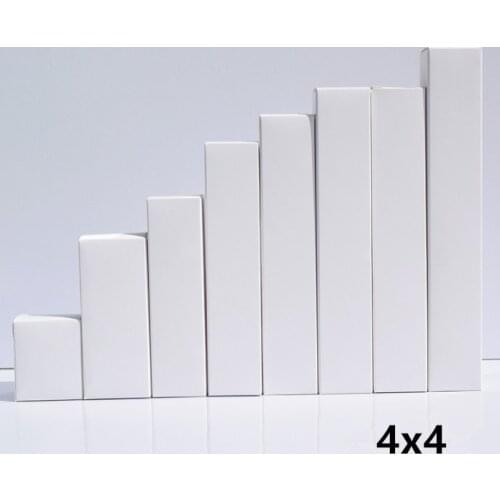 4x4 Sizes 50pcs/lot Small White Paper Packing Box For Gift Cookies Package