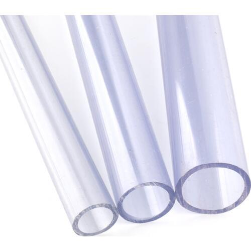 50cm PVC Transparent Tube Outside Dia20/25/32mm UPVC Pipe Connector for Fish Tank Aquarium Supplies