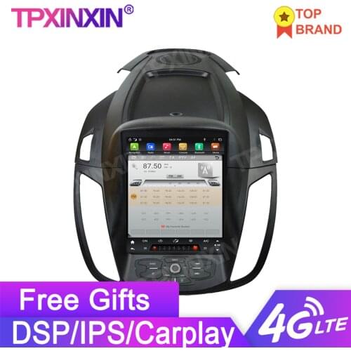 Tesla Style Android 9.0 6 Core Car GPS Navigation For Ford KUGA 2013-2017 Stereo Head Unit Multimedia Player Auto Radio Carplay