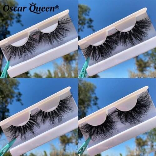 8D Lashes 25 MM Mink Eyelashes Bulk Wholesale False Magnetic Eyelashes 5D 3D Mink Lashes 25mm Fluffy Faux Cils Eyeliner Vendor