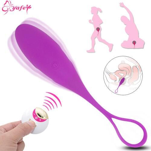 Wireless Remote Vibrating Egg Ben Wa ball Kegel Exercise Vaginal ball USB Rechargeable Vibrators Waterproof Sex Toy for Women