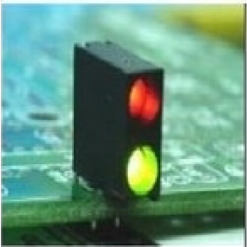 1000sets Through Hole bicolor 3mm LED Diode With Holder For Toy Indicator, Traffic Light