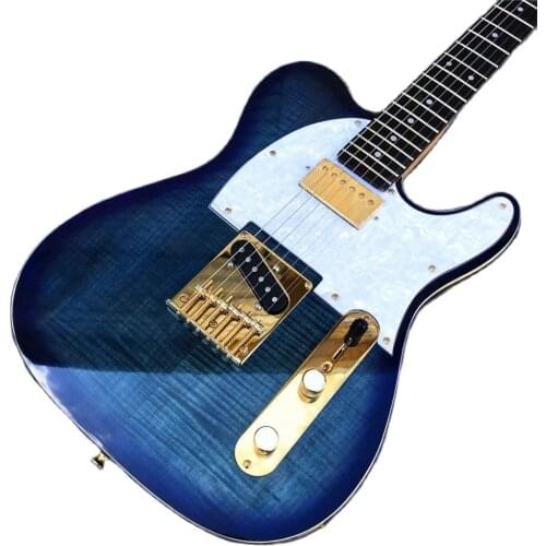 Guitarra Eléctrica TL de Arce, cuerpo de madera maciza de alta calidad, cuello de Arce, equipo dorado, nueva de 2019