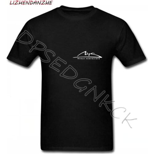 F1 One Player Michael Schumacher car Print TShirt Fashion Brand Short-Sleeve car T Shirt Clothing auto T-shirt coat 049