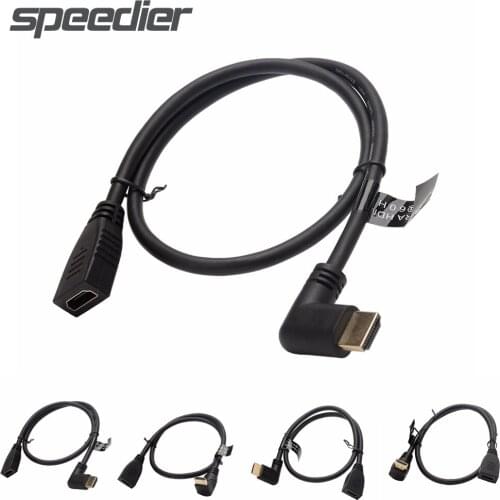 HDMI-compatible UDLR(Up, Down, Left,Right) Angled HDMI2.1 4K 120HZ & 8K 60HZ HD Cable 90/270 Degree