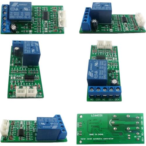 High Mid Low level indicator DC 12V Water Liquid Level Controller Sensor Switch Relay Module for Motor Fish tank Waterhouse