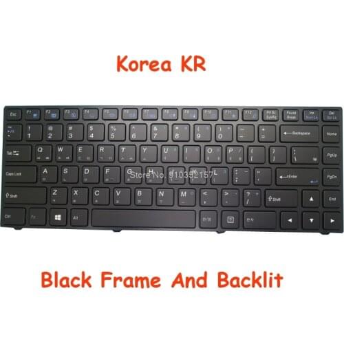 Korea Backlit Keyboard For CLEVO P640 Series 6-80-P6400-110-1 MP-13C23K0J4306 6-80-N13B0-101-1 MP-13C23K0J4307 6-80-N2300-110-1