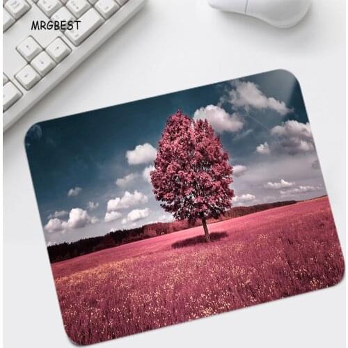Mousepad Small Size HD Beautiful Landscape Printed Gaming Non-slip Rubber Mouse Pad for School Student