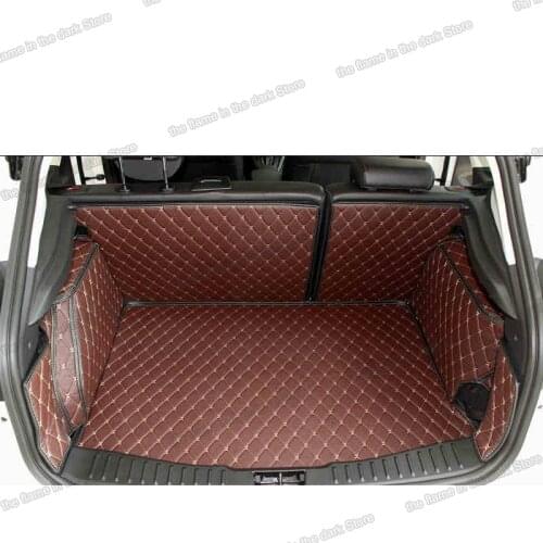 Leather Car Trunk Mat Cargo Liner for ford focus 2011 2012 2013 2014 2015 2016 2017 rear boot cover seat C346 MK3 3 st accessory