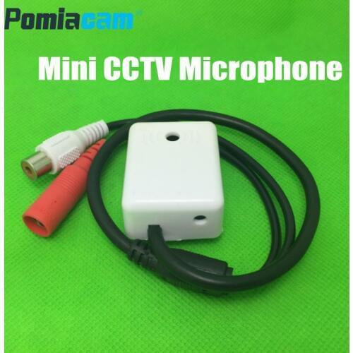 TQ303A Mini MIC CCTV Microphone Audio Pickup Device for Camera Adapter High Sensitivity Good quality audio monitoring DC12V